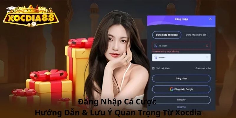 Đăng Nhập Xocdia